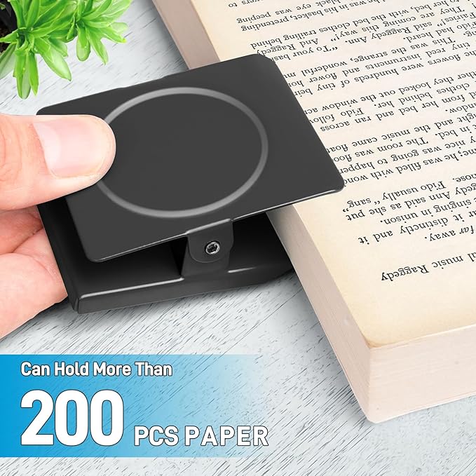 FINDMAG 2.2inch Extra Large Magnetic Clips, Magnet Clip Heavy Duty, Strong Magnet with Clips for Fridge, Whiteboard, Classroom, Kitchen, Home (Black, Pack of 8)