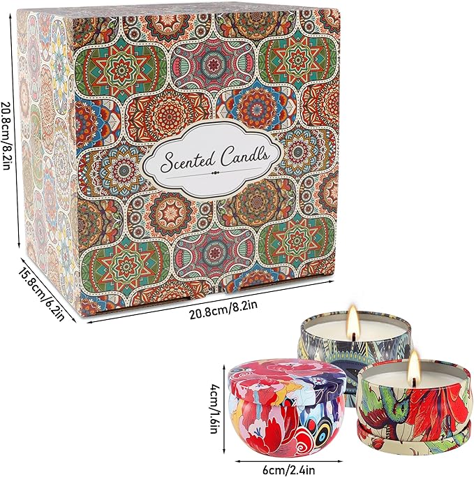 Scented Candles Gifts Set 36 Pack Soy Wax Travel Tin Jar Candles,Aromatherapy Candles for Home 2.5 OZ Scented Candles for Mom for Christmas, Birthday, Thanksgiving, Mother's Day,Valentine'sDay