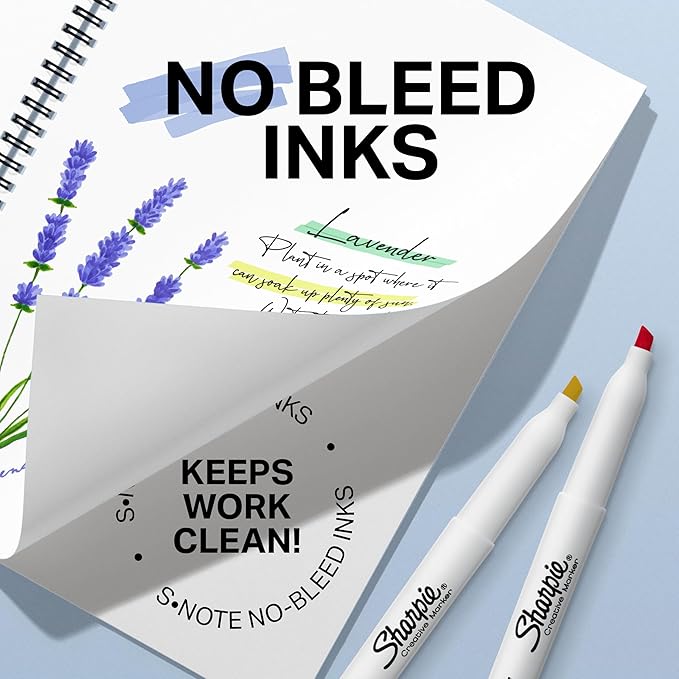 Sharpie S-Note Creative Markers, Pastel Highlighters, Art Marker Set, Assorted Colors, Chisel Tip, 24 Count - School, Home, and Office Use, Teacher Supplies