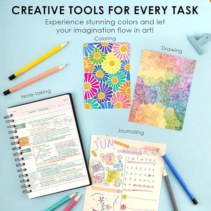 Grabie Erasable Gel Pens, 36 Colors Erasable Pens, Make Mistakes Disappear Colored Pens, Assorted Color Inks for Drawing Writing Planner,Gel Pens for Coloring, Set of 36