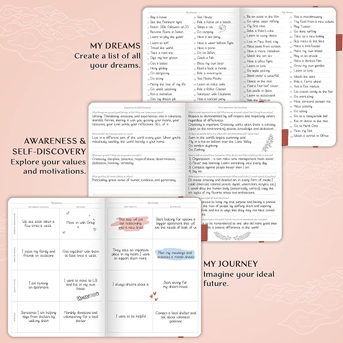 Legend Planner PRO Dated Jan 2025-Jan 2026 – Deluxe Weekly & Daily Organizer with Time Slots. Appointment Book Journal for Work & Time Management, A4 Hardcover (Rose Gold)