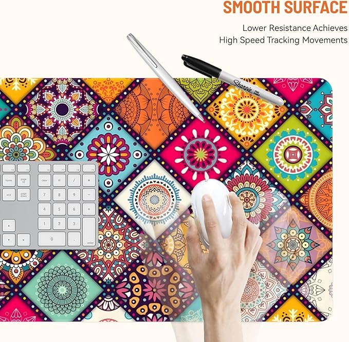 Mousepad Desk Mat Gaming Large Keyboard Cute Office Desktop Computer Laptop XXL Long Big Kawaii Aesthetic Girly Pretty Design Women Girl Gamer Oversized Wide 30x12'' Mousepad, Art