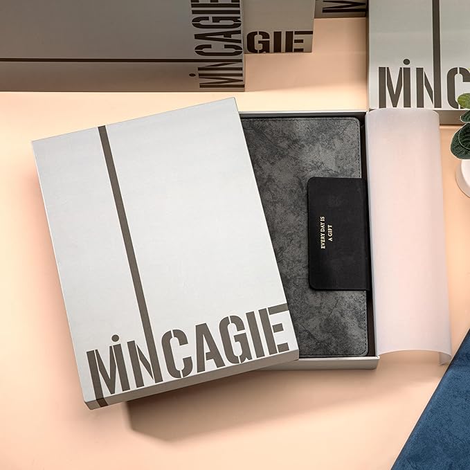 Lined Leather Journals for Writing B5 Large Journaling Notebooks with 100 GSM Thick Paper Journal Notebook for Men & Women with Buckle Closure Travel Work Note Taking Diary, 7.28" x 10.23", Grey