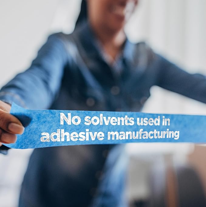 ScotchBlue PROSharp Painter's Tape 1 Inch Wide (0.94 in x 60 yd) 3 Rolls Blue Tape Protects Surfaces and Removes Easily, Edge-Lock Tape for Indoor and Outdoor Use (2093+-24AC3)