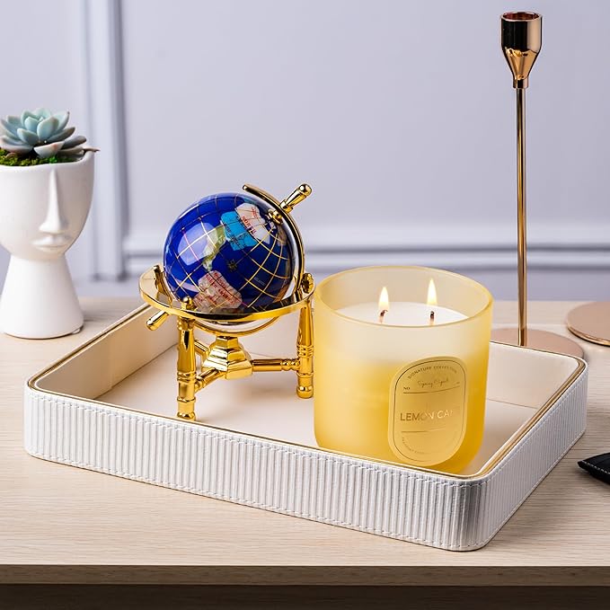 Perfume Tray for Women Valet Tray Night Stand Bedside Organizer| Perfume Organizer Catchall| Perfume Trays for Dresser Vanity Tray for Dresser Countertop| Perfume Holder