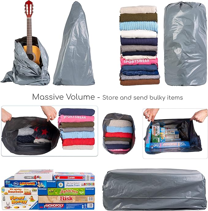 Large Shipping Bags | Jumbo Poly Mailers for clothes | Strong Thick Mailing Bags with Self Adhesive | Self Sealing Shipping Envelopes (24x36-10 Bags)