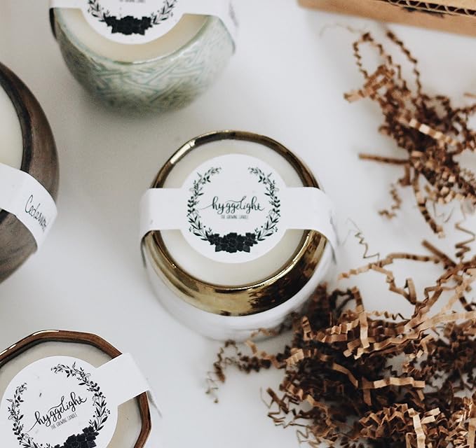 Hyggelight - The Growing Candle, Sandalwood & Vanilla Scented, 10oz Ceramic Pot, Aromatherapy Candles for Home, 100% Soy, Clara