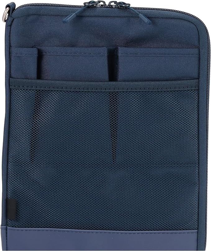 LIHIT LAB Laptop Sleeve, Water & Stain Repellent, Vertical for Backpack, 7.9" x 10.2", Navy (A7682-11)
