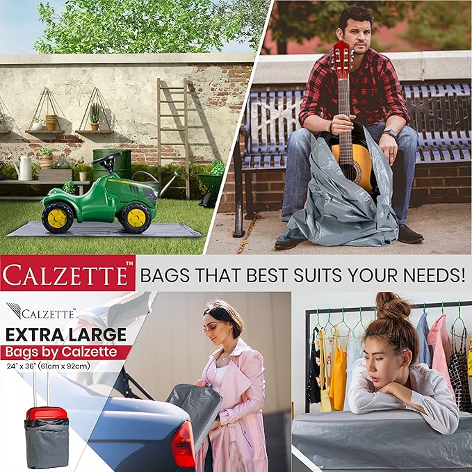 Large Shipping Bags | Jumbo Poly Mailers for clothes | Strong Thick Mailing Bags with Self Adhesive | Self Sealing Shipping Envelopes (24x36-25 Bags)