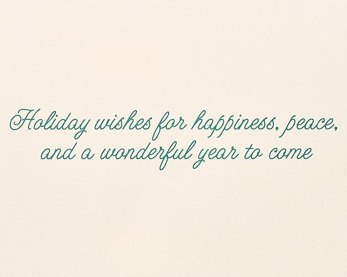 Papyrus Holiday Cards Boxed with Envelopes, Wonderful Year to Come, Pinecones (14-Count)