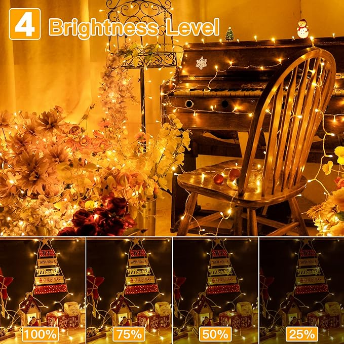 Ollny Christmas Lights, 66FT 200LED Christmas Tree Lights with 11 Modes Remote Control IP44 Waterproof Color Changing Outdoor Christmas Lights for Outside Indoor Patio Xmas Decorations