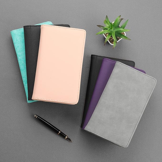 MaxGear Business Card Organizer, 240 Cards Book Portable Business Card Holder for Men & Women, Professional PU Credit Cards Binder File Storage, Dark Gray