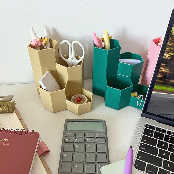 Pencil Holder for Desk Organizer Cute Pen Holder Office Desktop Supplies and Accessories for Desk for Office School Home