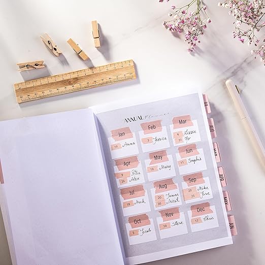 DIVERSEBEE Pastel Washi Tape Set, 5 Rolls Decorative Scrapbook Tape, Cute Craft Tape, Scrapbooking Bullet Journal Supplies, Bible Journaling, Planner Accessories, Gift Wrap Tape (Planner)