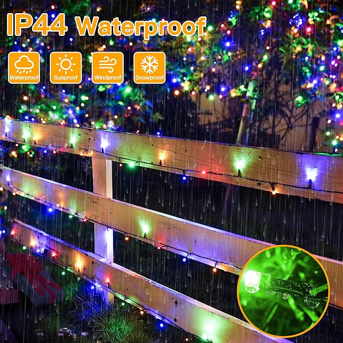 Ollny Christmas Lights, 131FT 400 LED Color Changing Christmas Tree Lights with 11 Modes Remote Control Waterproof Outdoor Christmas Lights for Outside Indoor Patio Xmas Decorations
