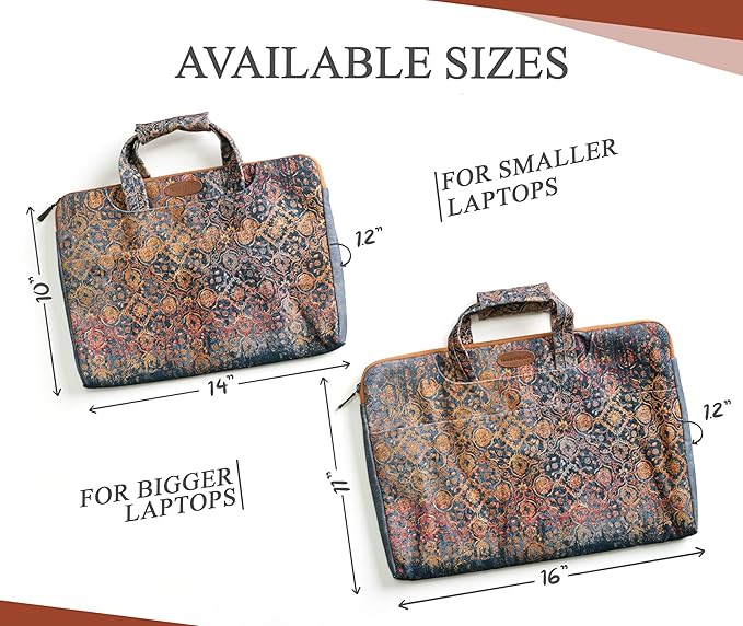 Maison d'Hermine Laptop Bag upto 13.5 inch Stain and water repellent Cotton canvas - Imperfection