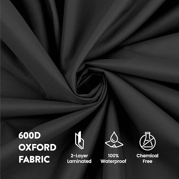 Zober Large Christmas Tree Storage Bag - Fits 9 Ft Artificial Trees - Tear Proof 600D Oxford Fabric Waterproof Christmas Tree Bag For Storage Box For Xmas - Strong, Durable Handles - Card Slot - Black