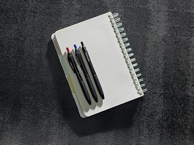 Pentonic BR-T Retractable Ballpoint Pens, 12 Count, Blue Ink, 0.7 mm Fine Point, Smooth Writing For Journaling, Office & School (PEN12123)